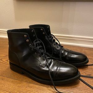 Black Leather Thursday Boots